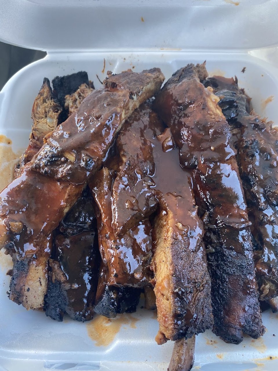 Barbecue menu sections for all-day ordering.
