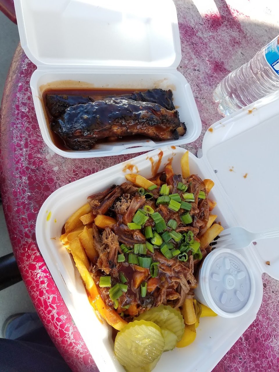 Barbecue menu sections for all-day ordering.