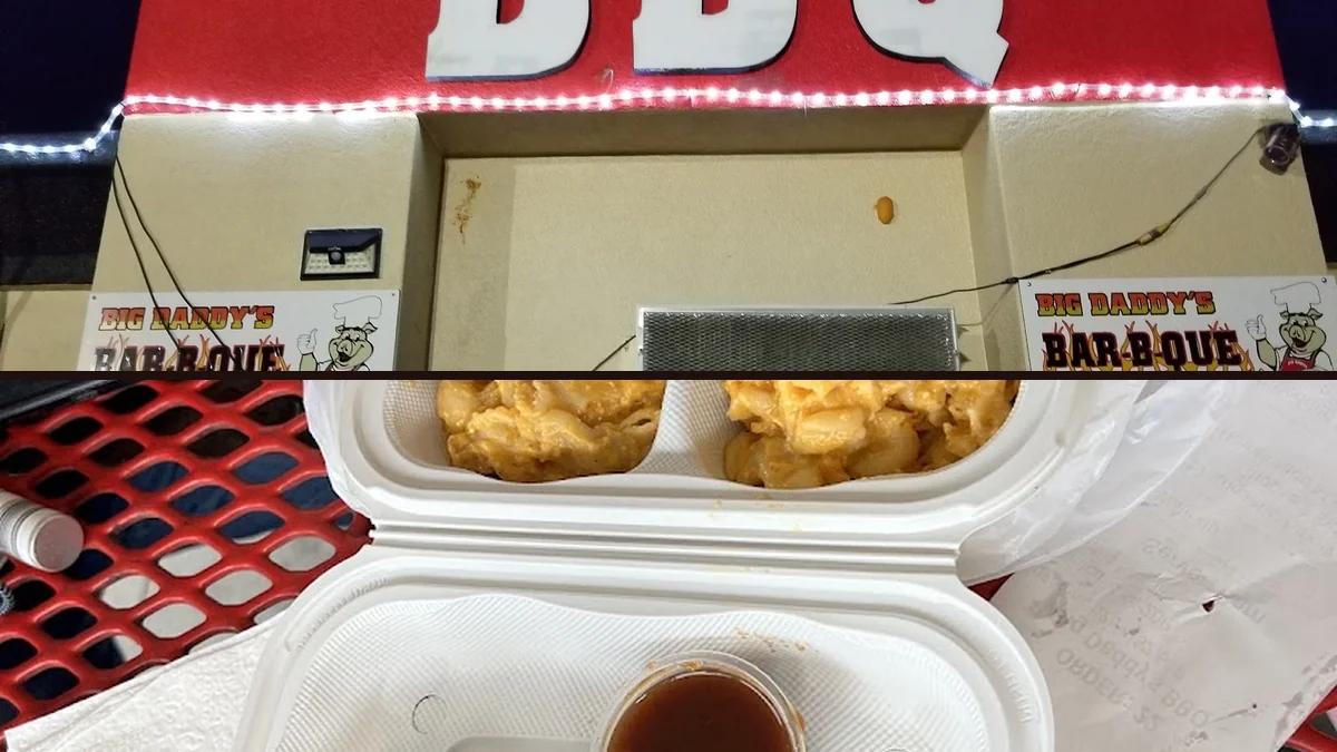 Barbecue dishes arranged for pickup or dine-in.